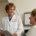 Psychiatrist reviewing patient chart during clinical medication assessment