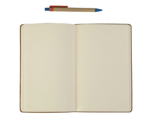 An open blank notebook with a pen resting above it, ready for writing down treatment preferences